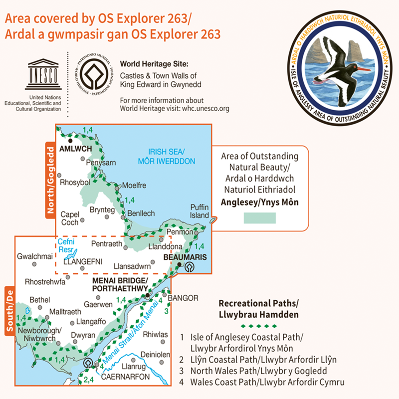 OS Explorer Map 263 Anglesey East-2