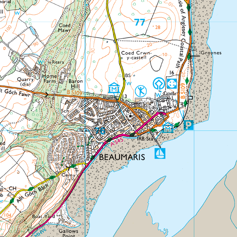 OS Explorer Map 263 Anglesey East-3