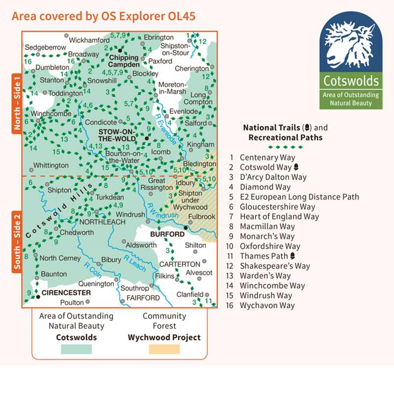 OS Explorer Map OL45 The Cotswolds-2