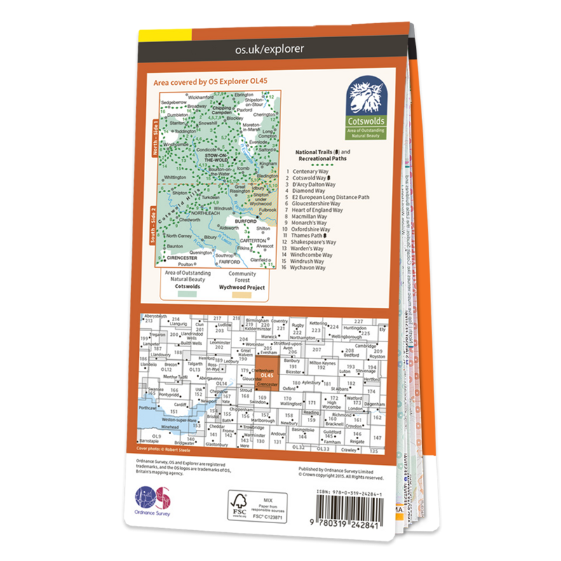 OS Explorer Map OL45 The Cotswolds-1
