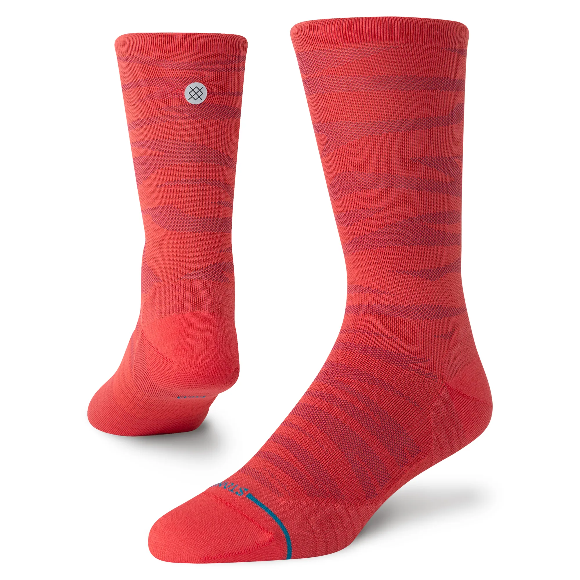 Stance Performance Socks Stance Ridge Crew Performance Ultralight Cushion Socks Red