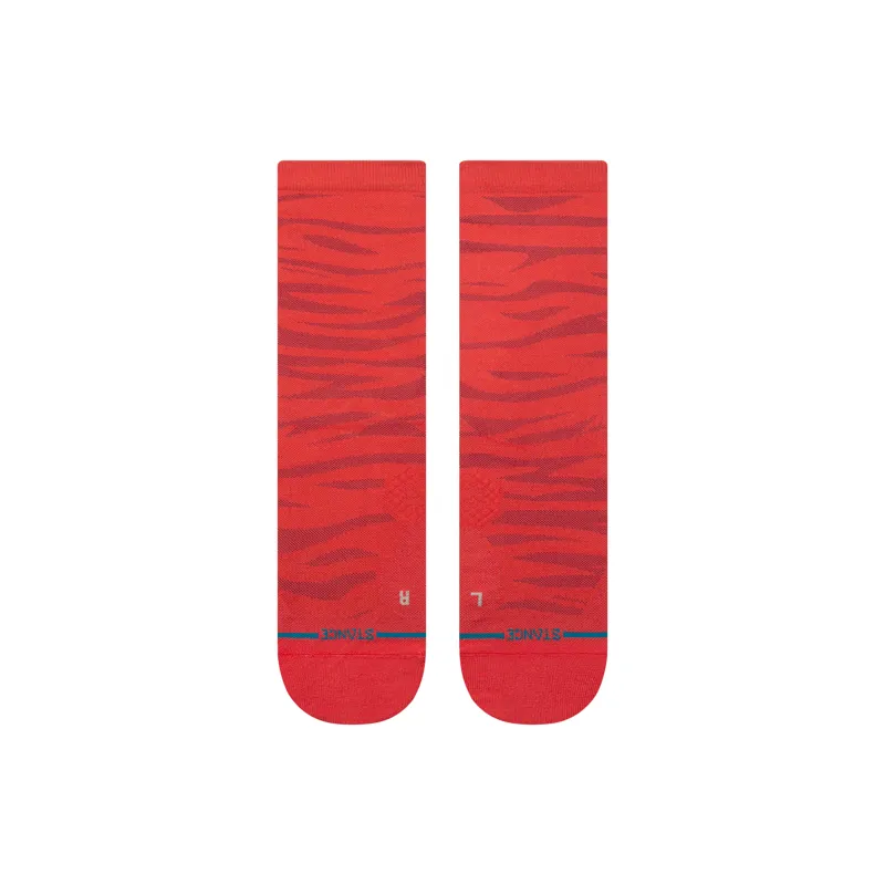 Stance Men's Ridge Crew Socks Red-1