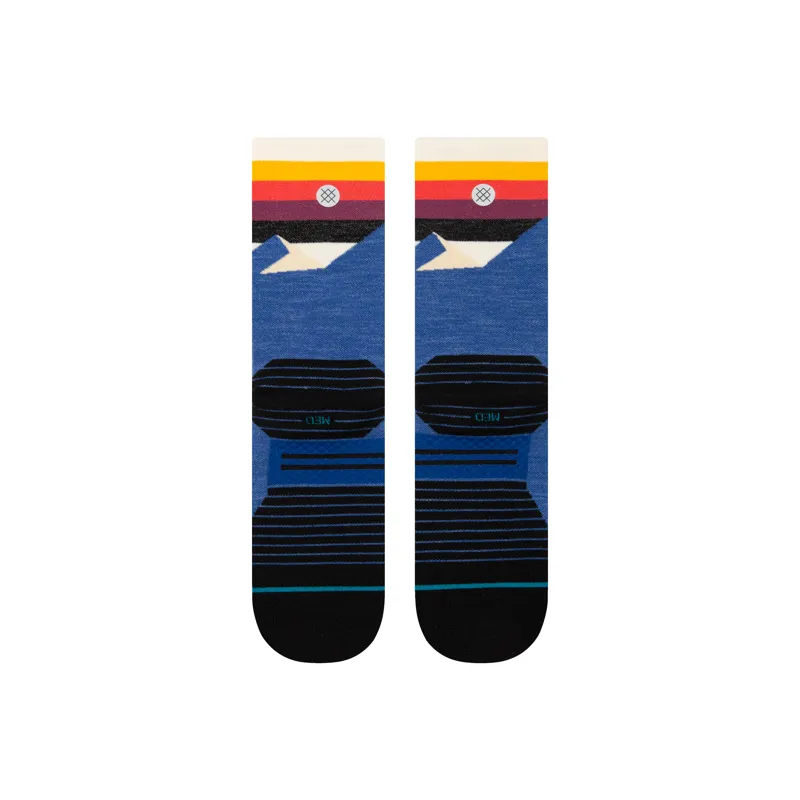 Stance Men's Divided Lines Crew Socks Blue-2