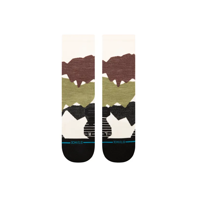 Stance Men's Elevation Crew Socks Brown-1