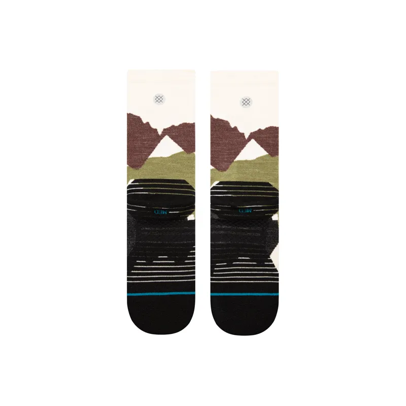 Stance Men's Elevation Crew Socks Brown-2