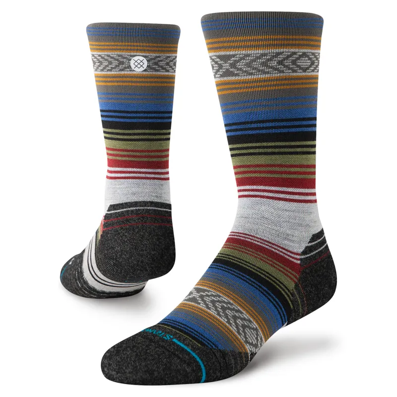 Stance Men's Light Wool Crew Socks Black Red