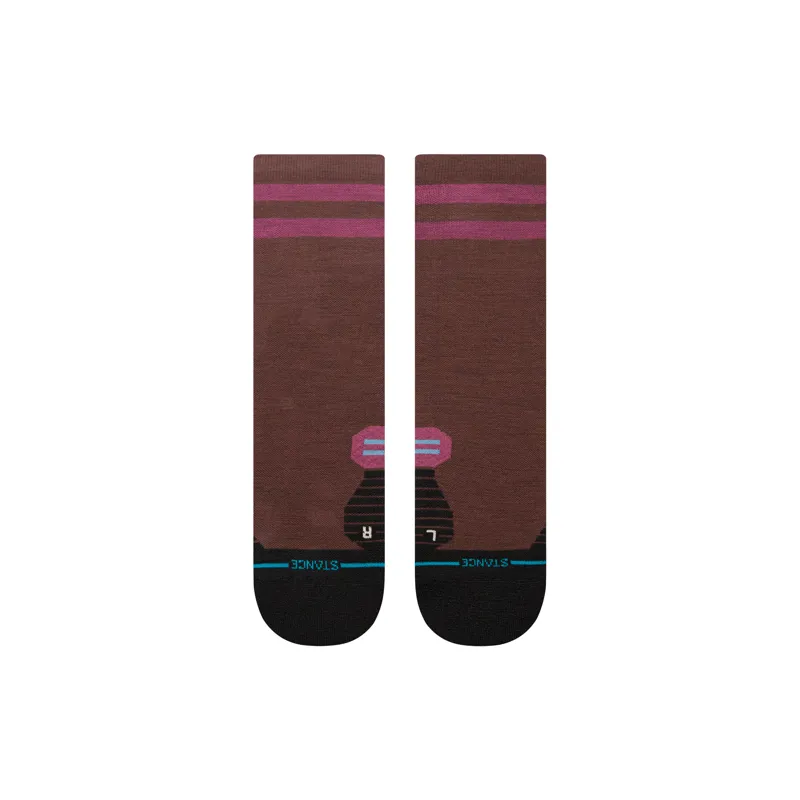 Stance Women's Light Wool Crew Socks Dark Brown -2