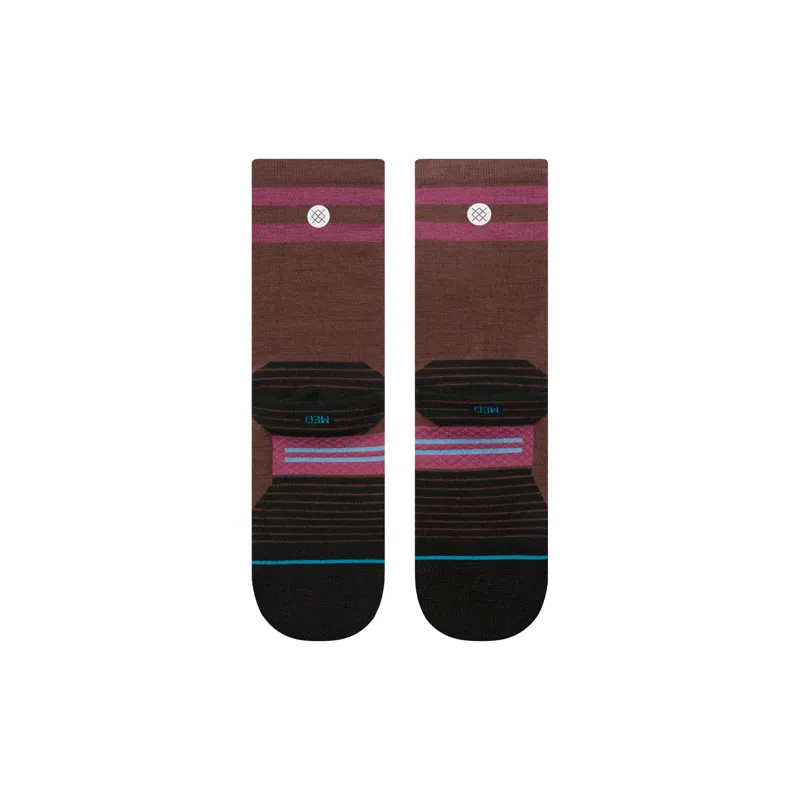 Stance Women's Light Wool Crew Socks Dark Brown -1