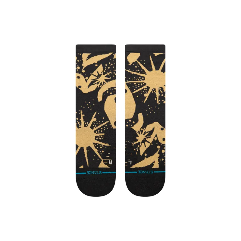 Stance Men's Sun Dust Crew Socks Black Brown-1