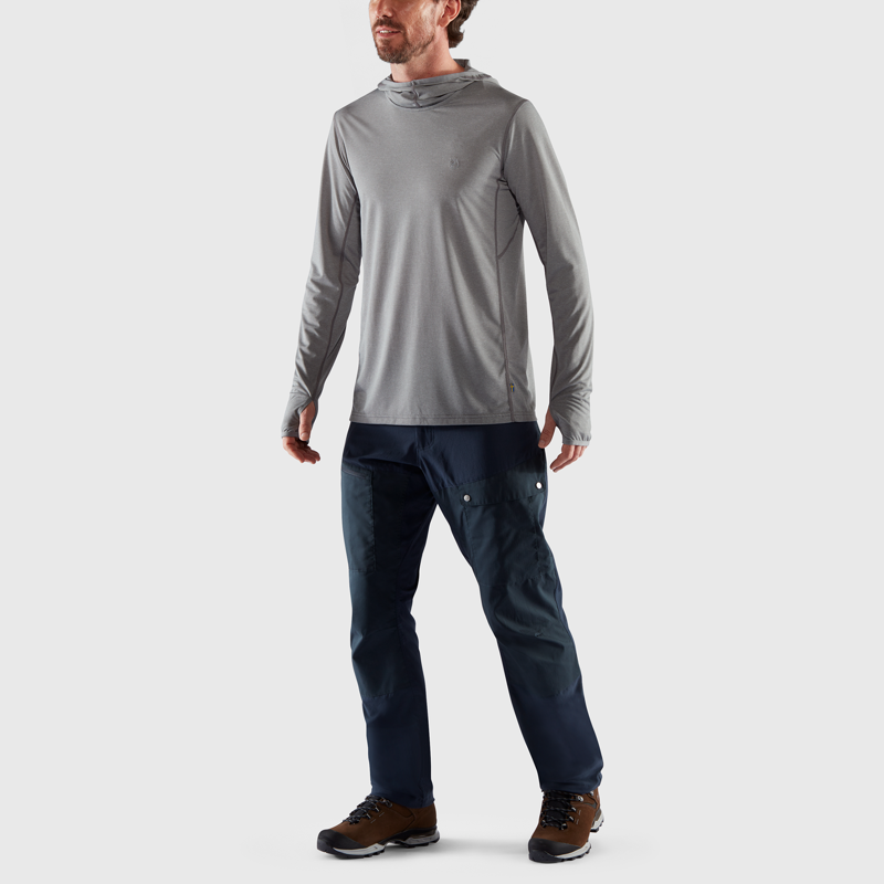 Fjallraven Mens Abisko Sun Hoodie Green-2