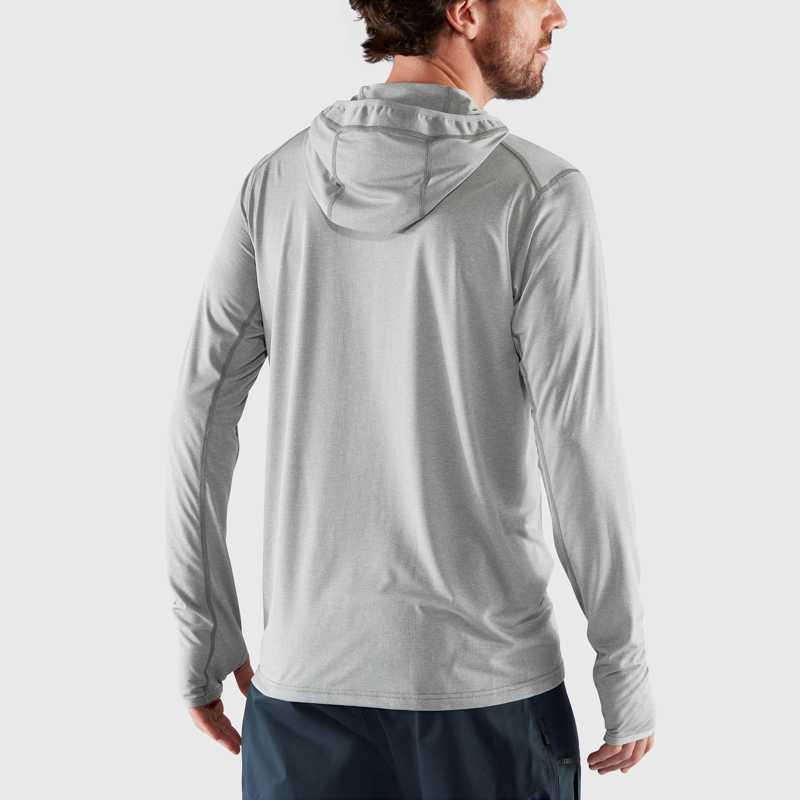 Fjallraven Mens Abisko Sun Hoodie Shark Grey-3