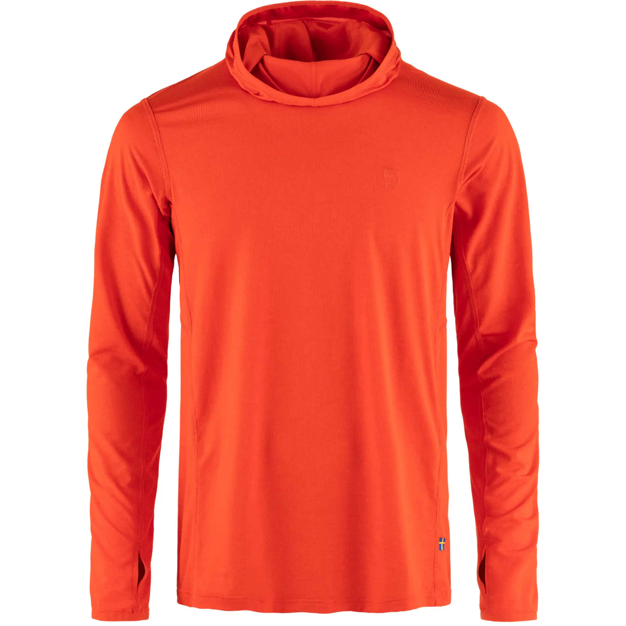Fjallraven Mens Abisko Sun Hoodie Flame Orange