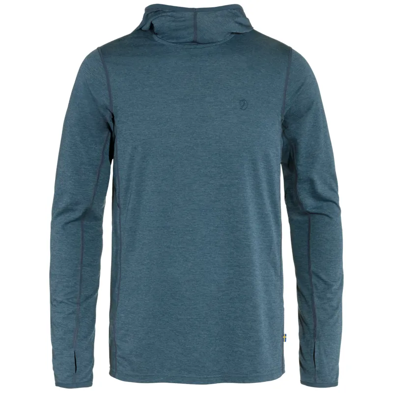 Fjallraven Mens Abisko Sun Hoodie Indigo Blue