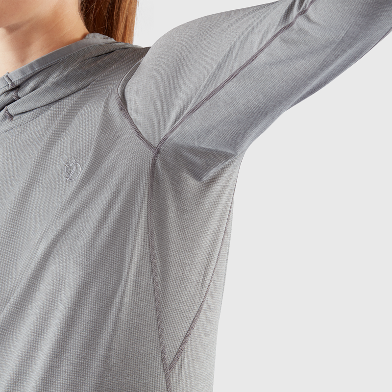 Fjallraven Womens Abisko Sun Hoodie Flame Orange-6