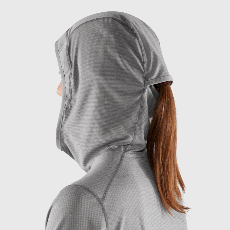 Fjallraven Womens Abisko Sun Hoodie Flame Orange-8