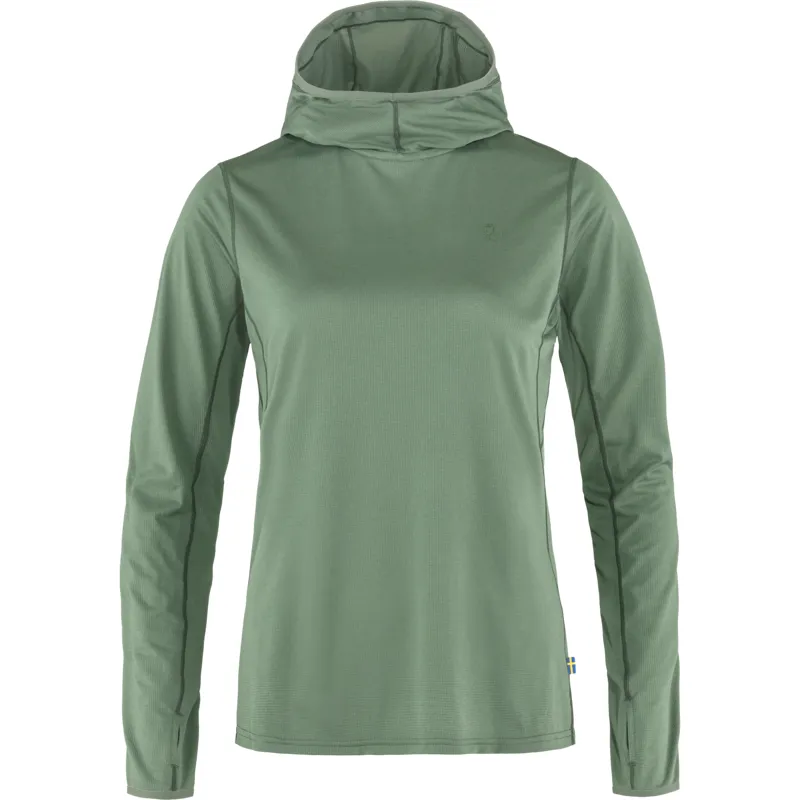 Fjallraven Womens Abisko Sun Hoodie Patina Green