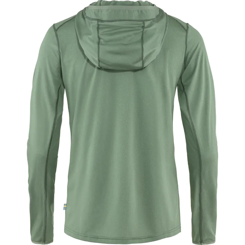 Fjallraven Womens Abisko Sun Hoodie Patina Green-1
