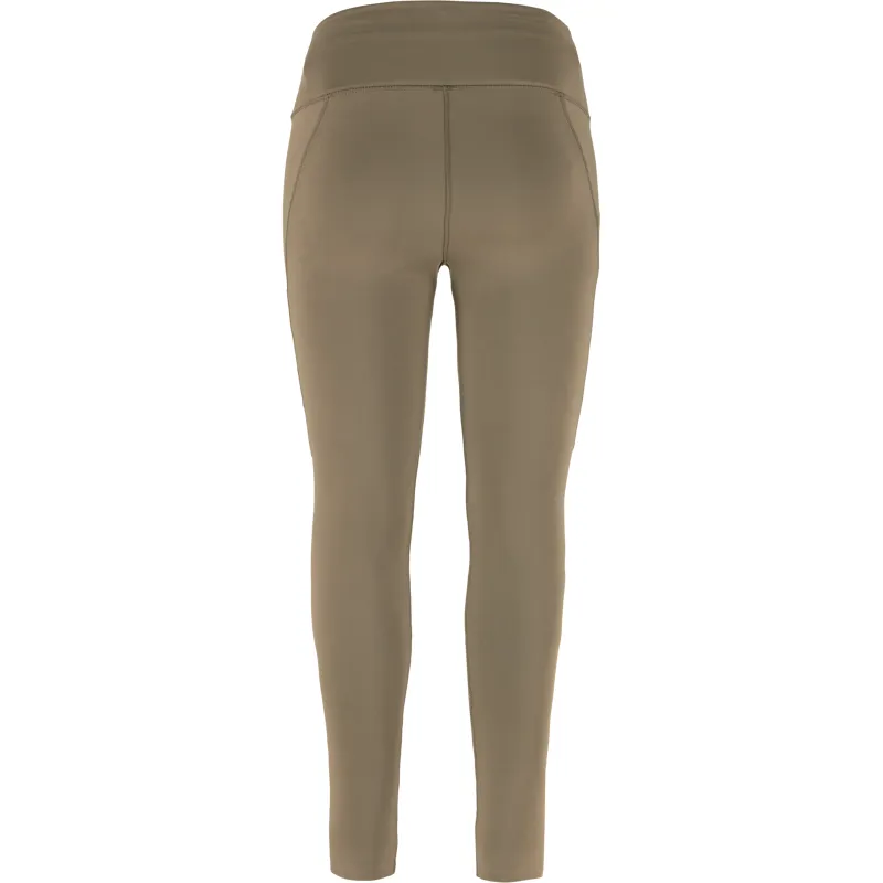 Fjallraven Womens Abisko Tights Suede Brown-1