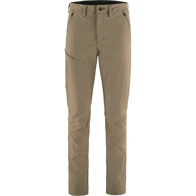 Fjallraven Men's Abisko Trail Stretch Trousers Suede Brown
