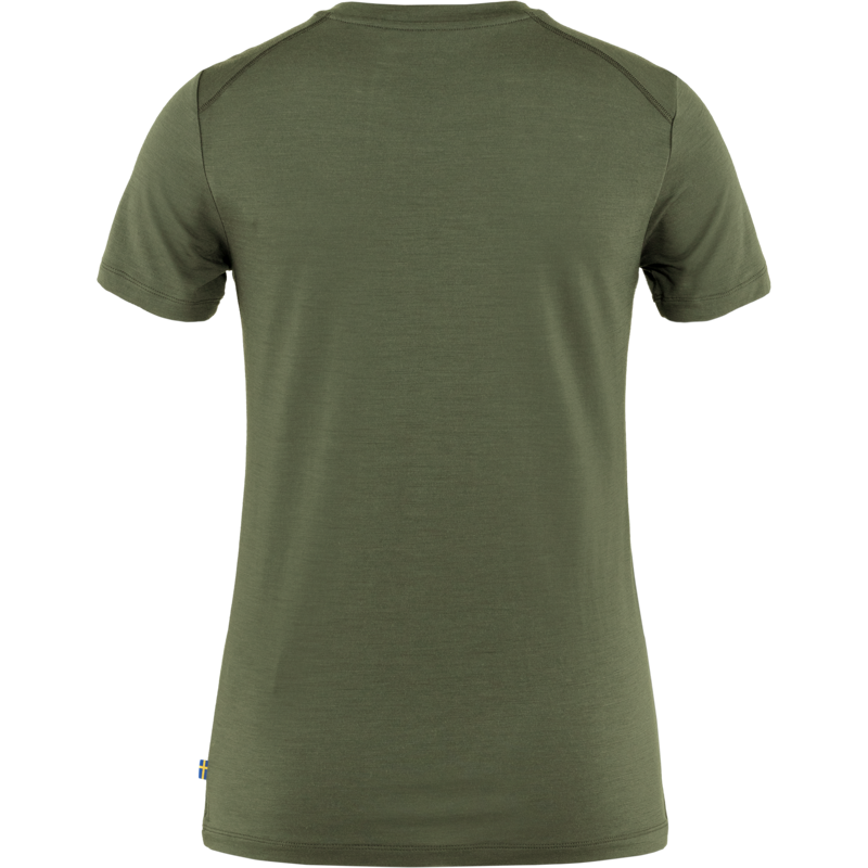 Fjallraven Women's Abisko Wool SS Laurel Green-1