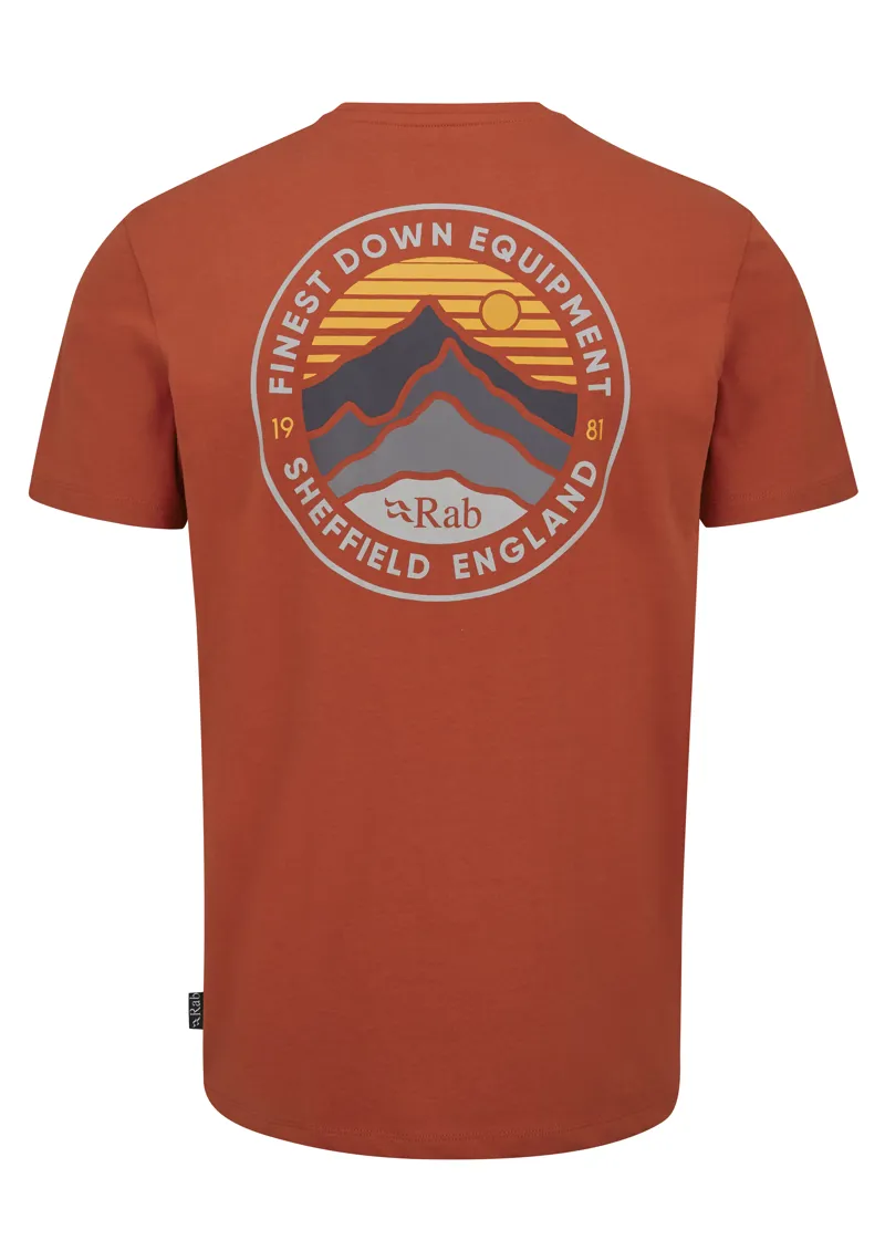 Rab Men's Basecamp 3 Peak Tee Red Clay-2