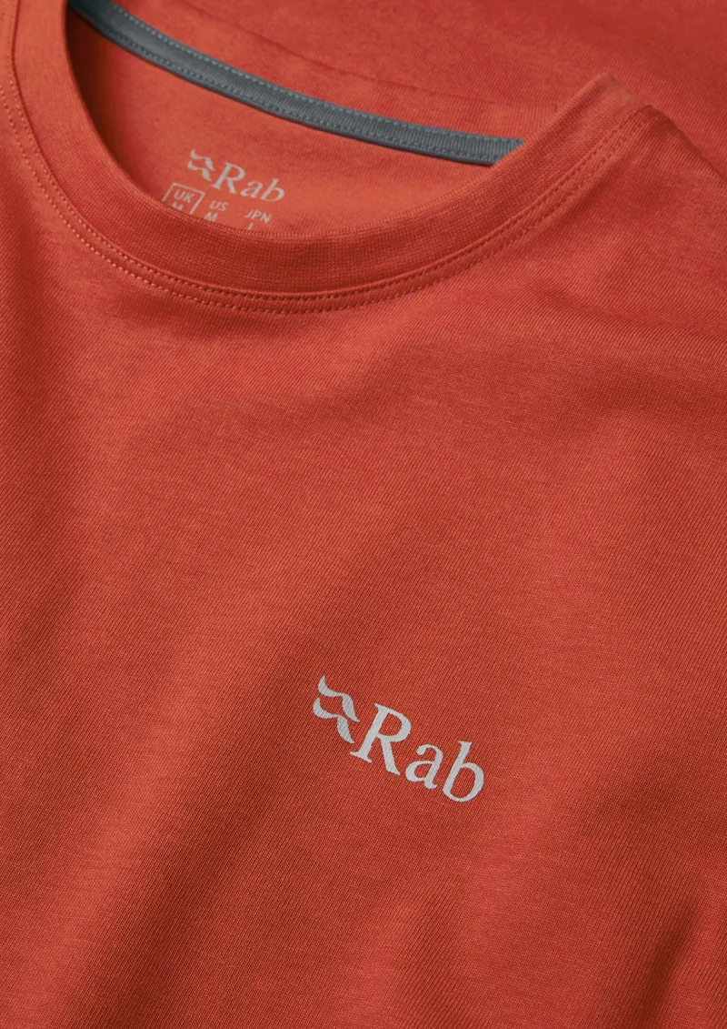 Rab Men's Basecamp 3 Peak Tee Red Clay-7