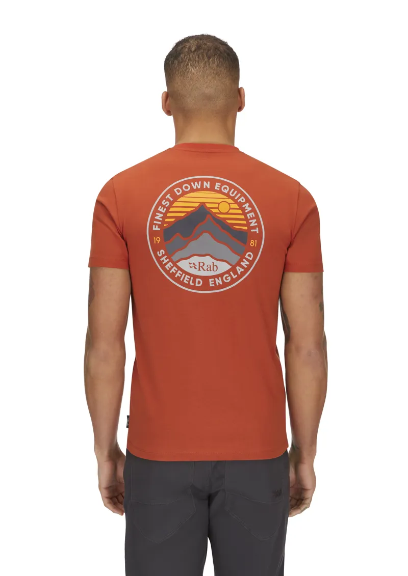 Rab Men's Basecamp 3 Peak Tee Red Clay-5