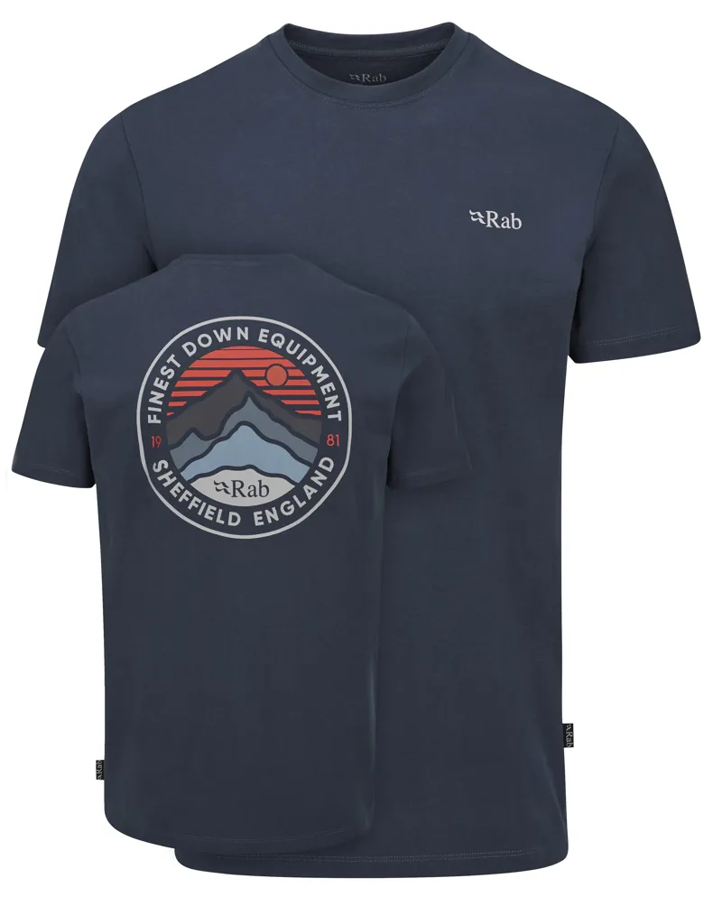 Rab Men's Basecamp 3 Peak Tee Tempest Blue
