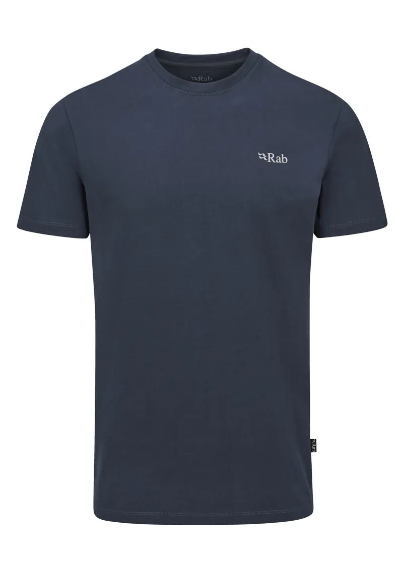 Rab Men's Basecamp 3 Peak Tee Tempest Blue-1