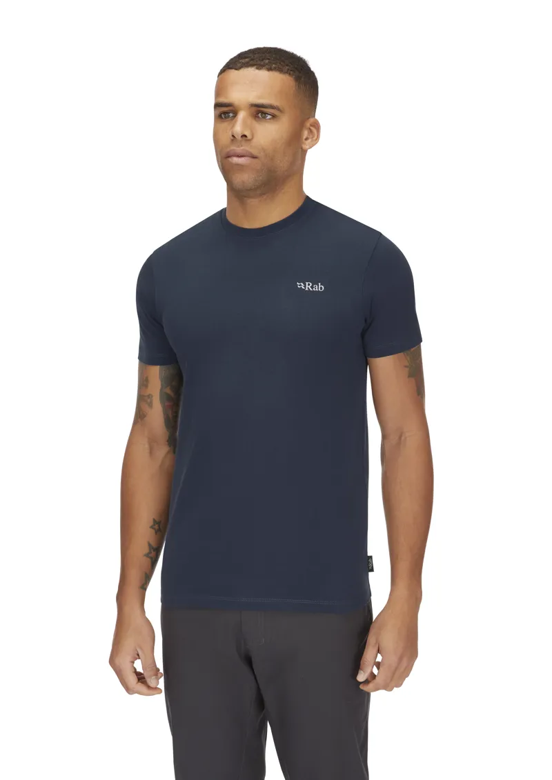 Rab Men's Basecamp 3 Peak Tee Tempest Blue-4