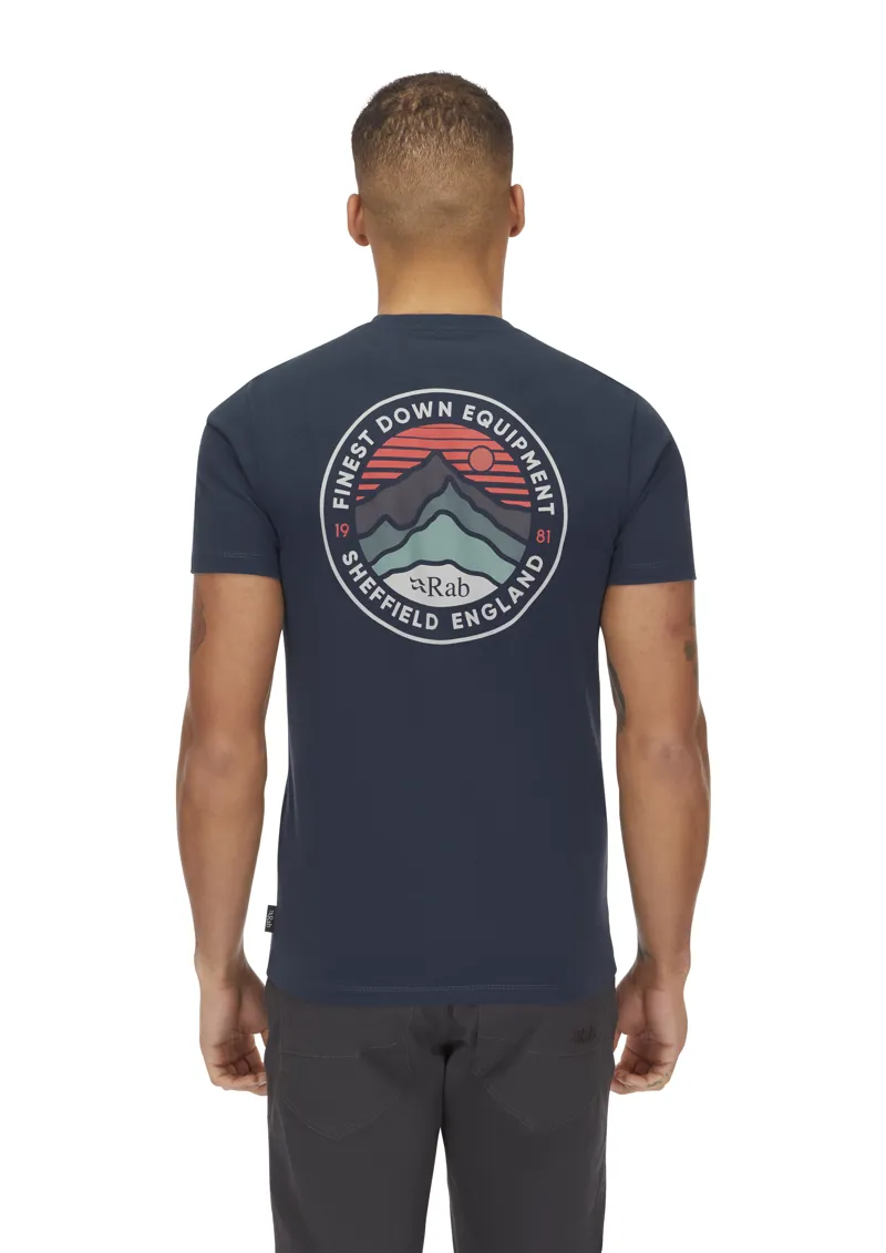 Rab Men's Basecamp 3 Peak Tee Tempest Blue-5