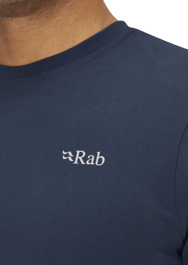Rab Men's Basecamp 3 Peak Tee Tempest Blue-7
