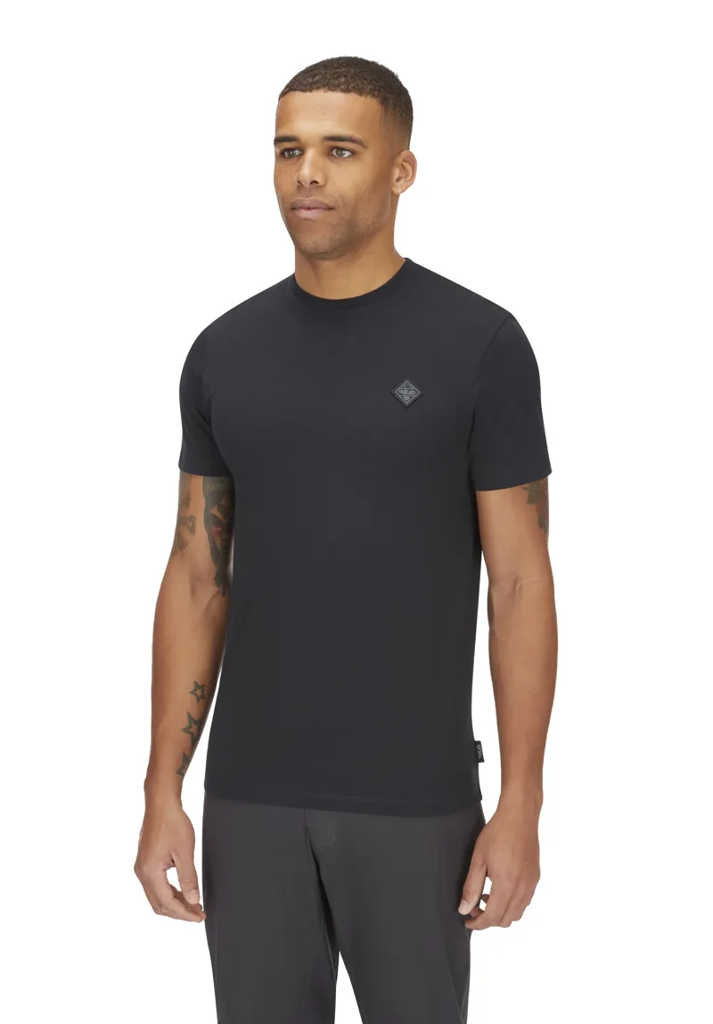 Rab Men's Basecamp Logo Badge Tee Beluga-3