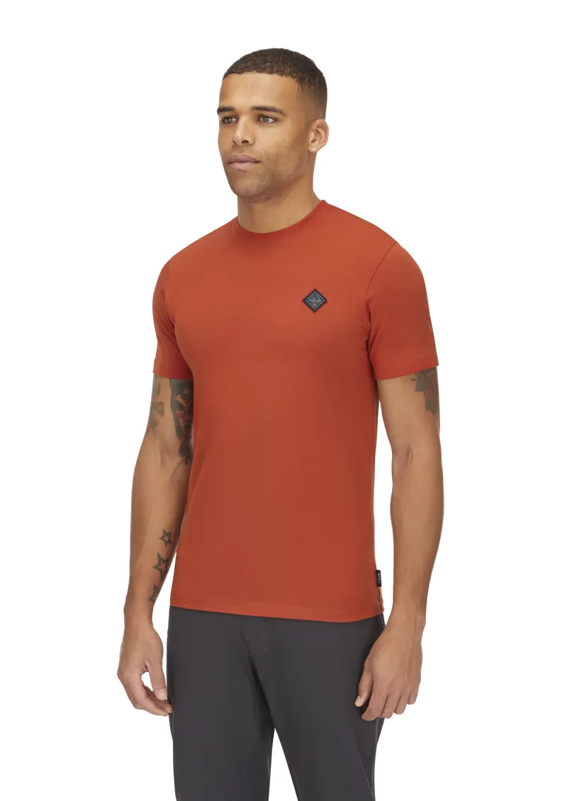 Rab Men's Basecamp Logo Badge Tee Red Clay-3