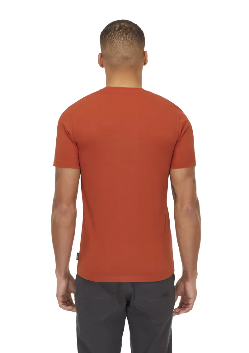 Rab Men's Basecamp Logo Badge Tee Red Clay-4