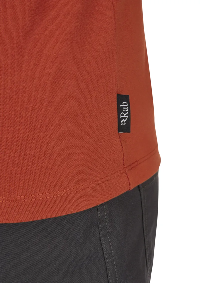 Rab Men's Basecamp Logo Badge Tee Red Clay-6
