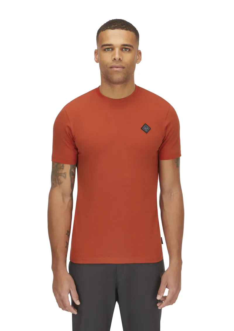 Rab Men's Basecamp Logo Badge Tee Red Clay-2
