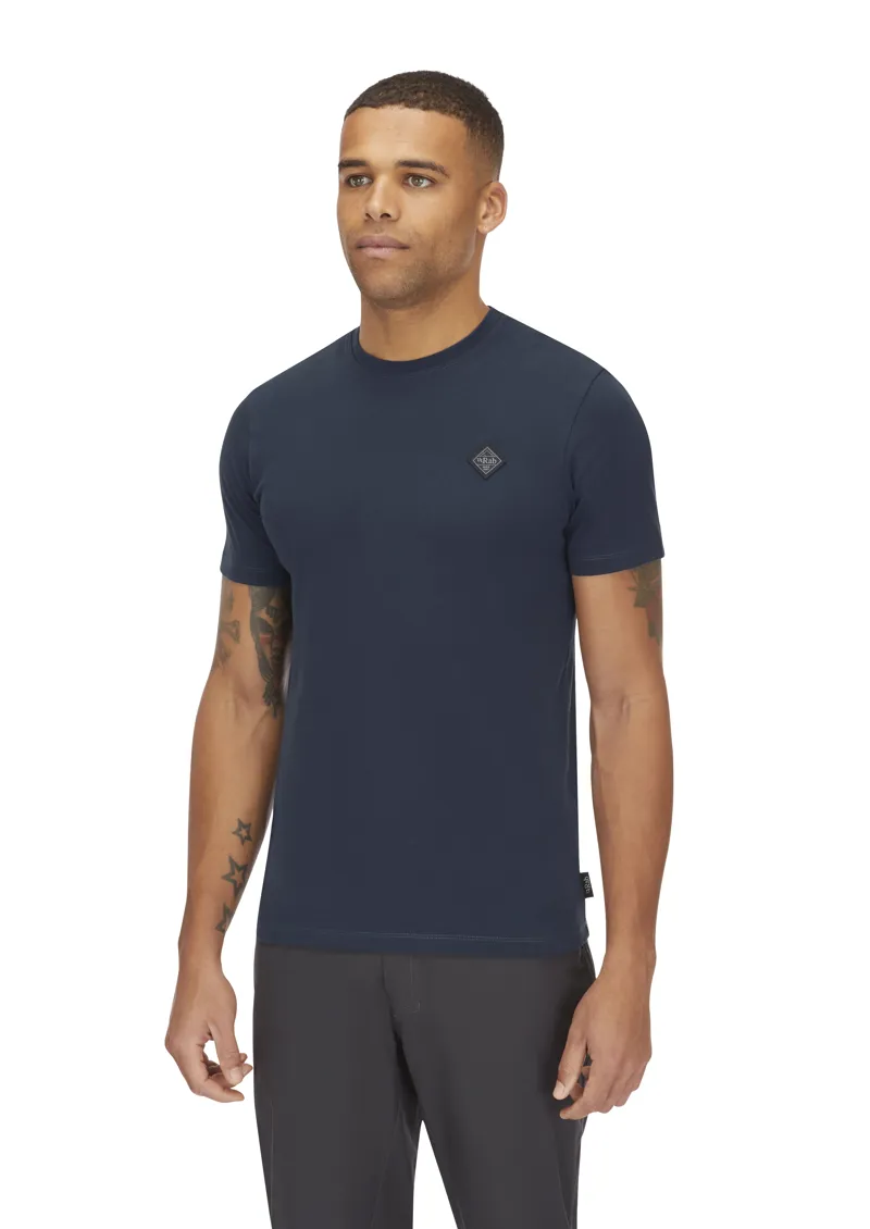 Rab Men's Basecamp Logo Badge Tee Tempest Blue-3