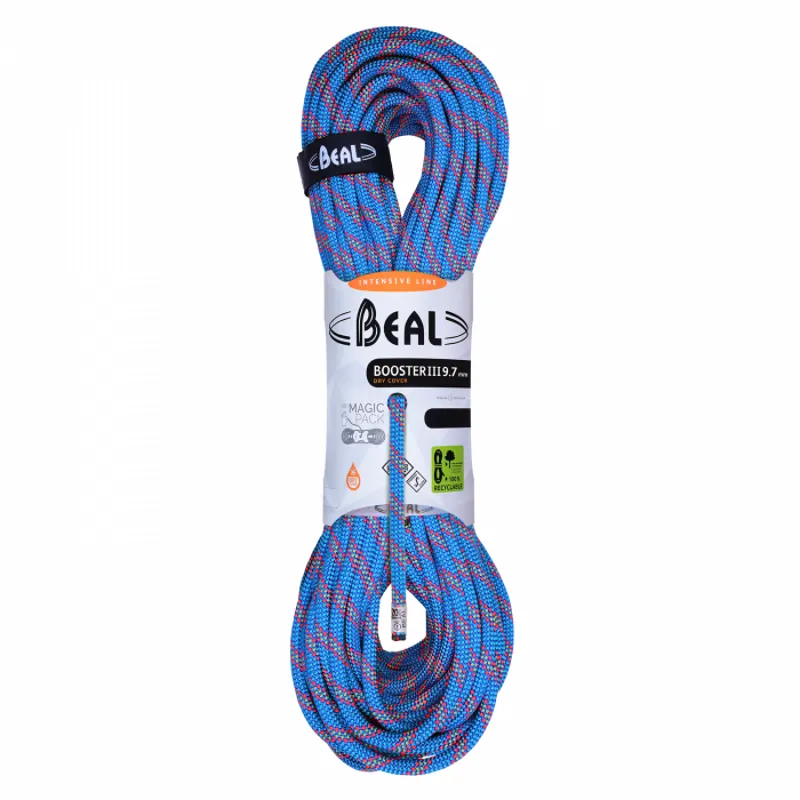 Beal Booster III Dry Cover Climbing Rope 9.7mm x 60m Blue