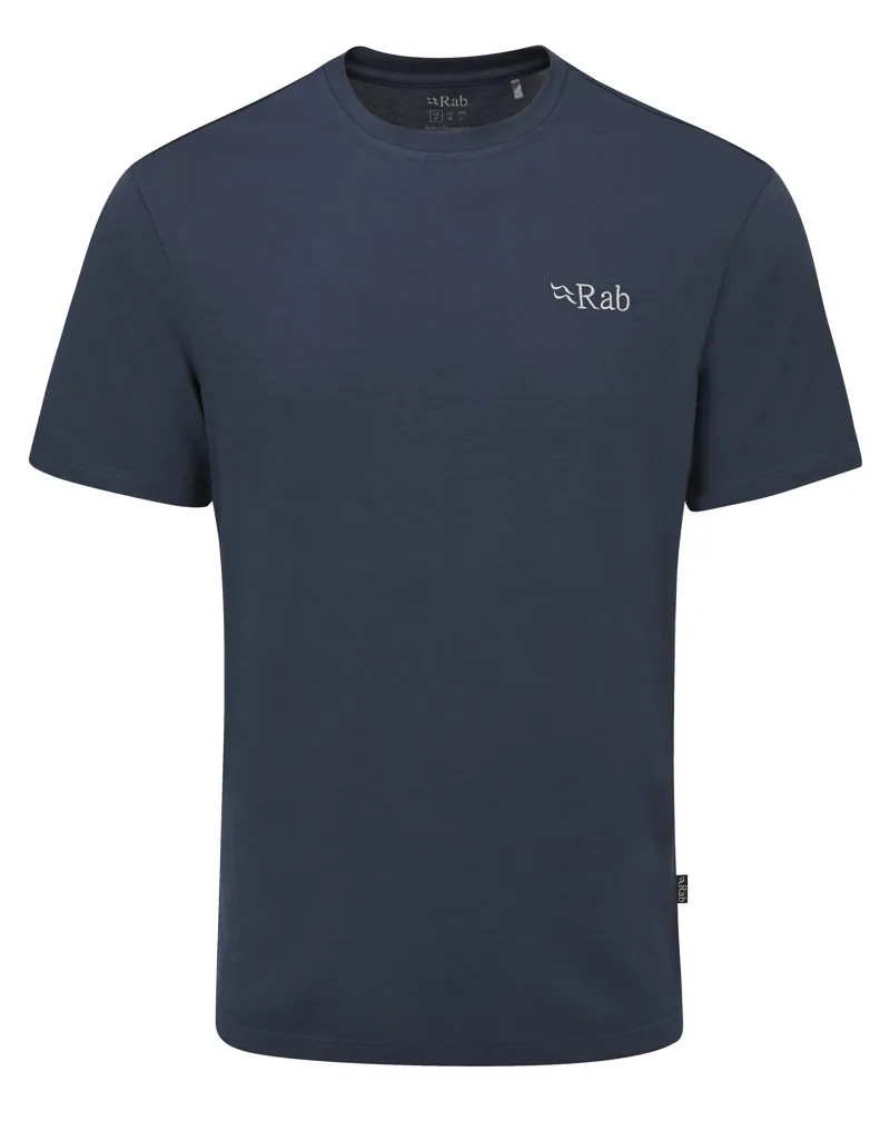 Rab Men's Crimp Logo Tee Tempest Blue