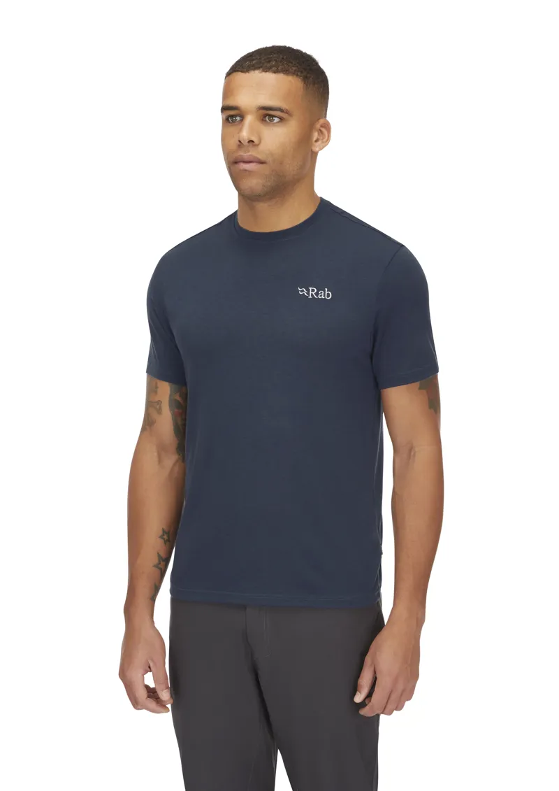 Rab Men's Crimp Logo Tee Tempest Blue-3