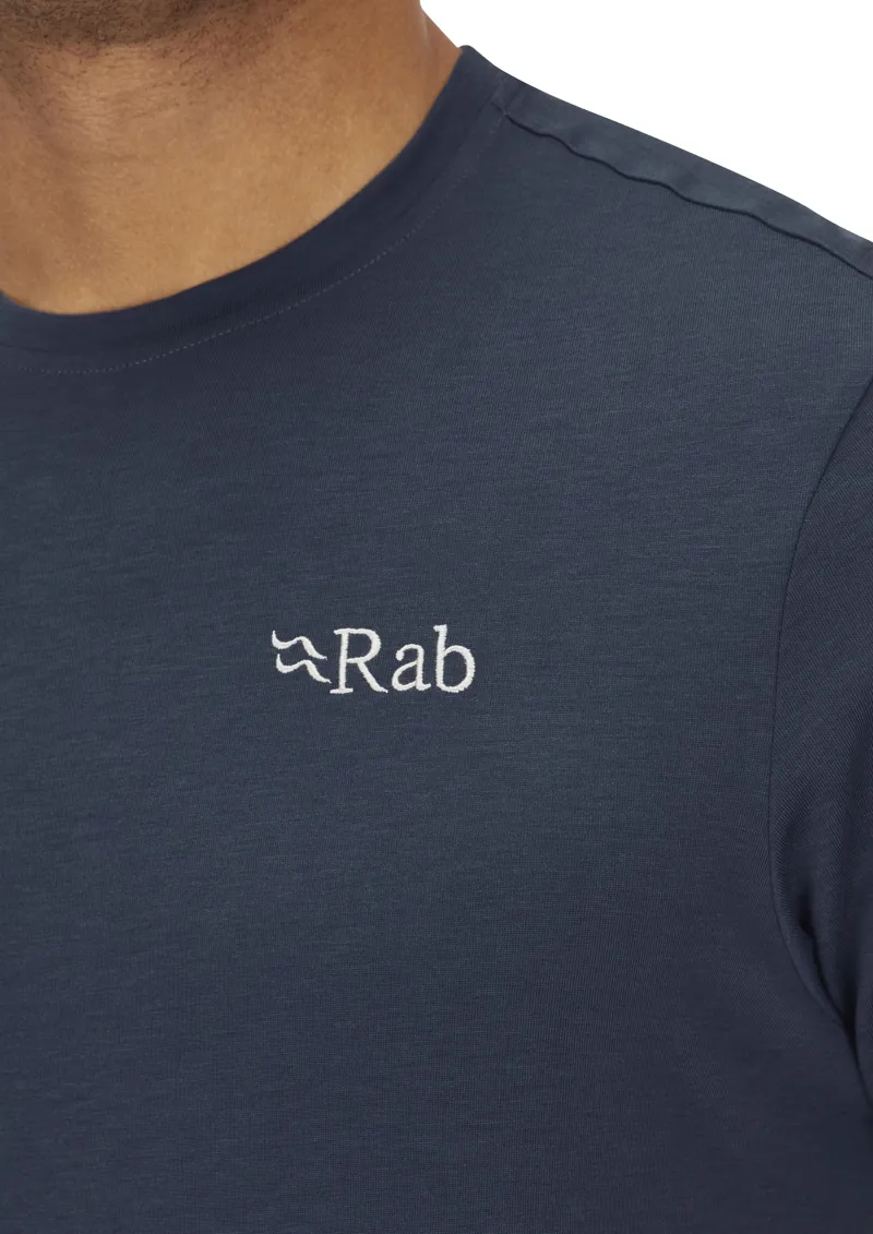 Rab Men's Crimp Logo Tee Tempest Blue-7