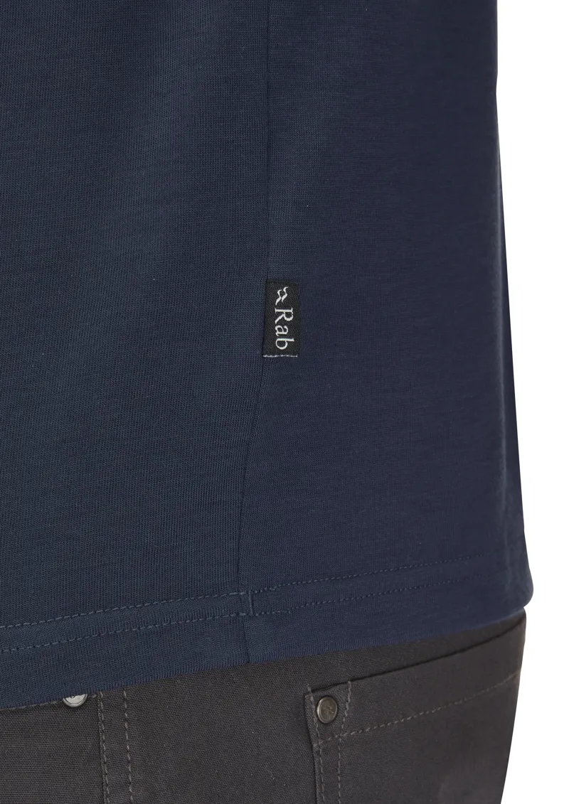 Rab Men's Crimp Logo Tee Tempest Blue-6