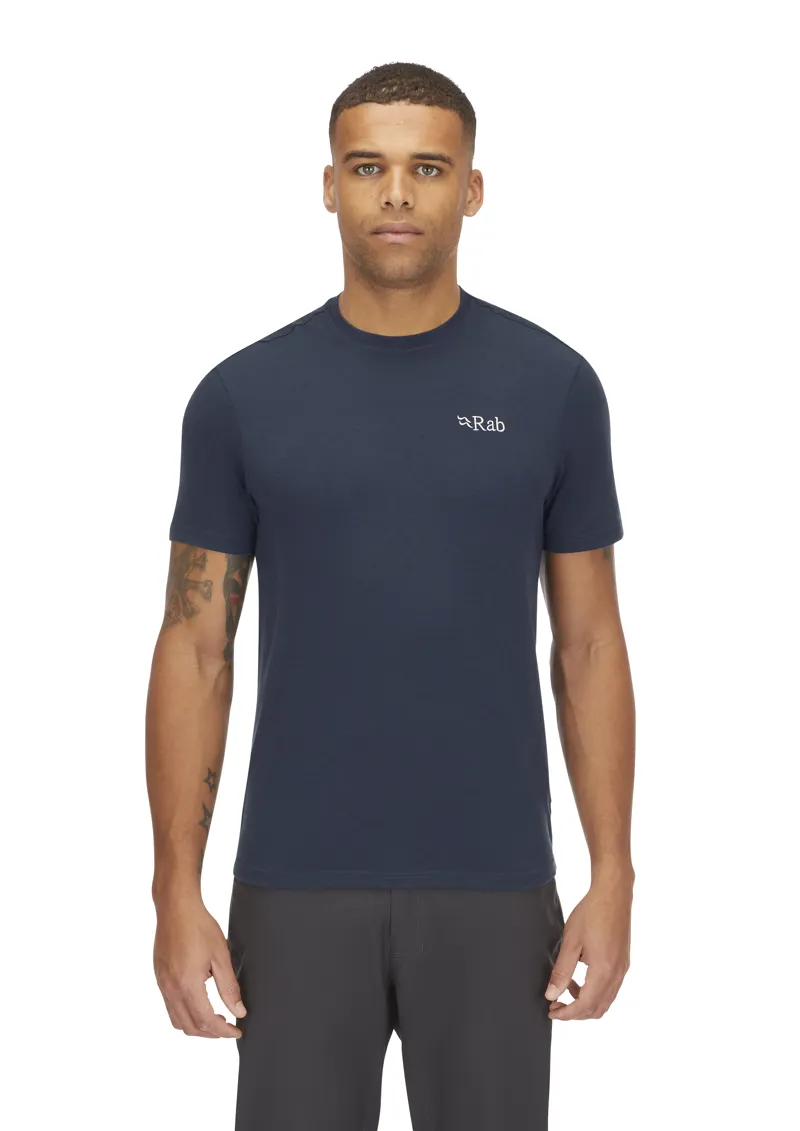 Rab Men's Crimp Logo Tee Tempest Blue-2