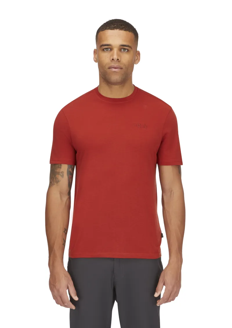 Rab Men's Crimp Logo Tee Tuscan Red-2
