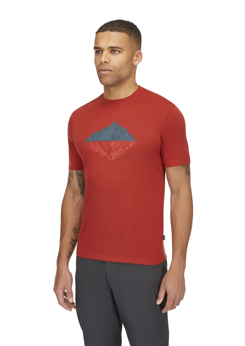 Rab Men's Crimp Reflection Tee Tuscan Red-3