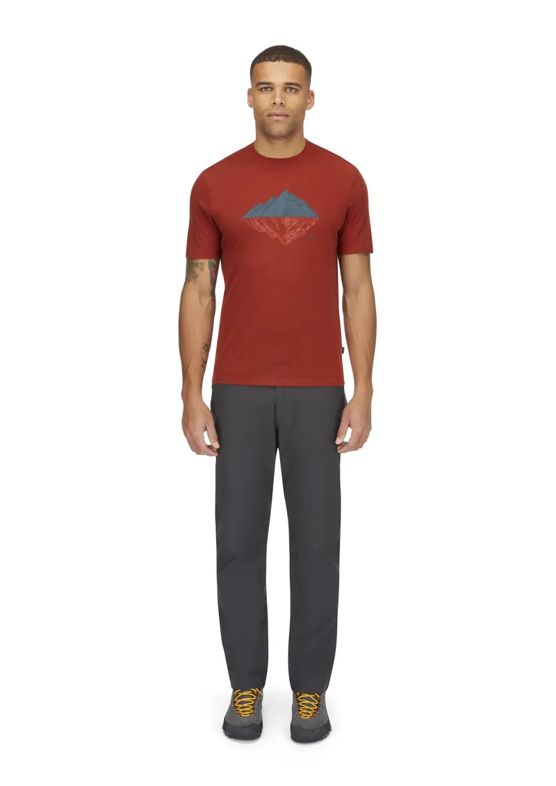 Rab Men's Crimp Reflection Tee Tuscan Red-5
