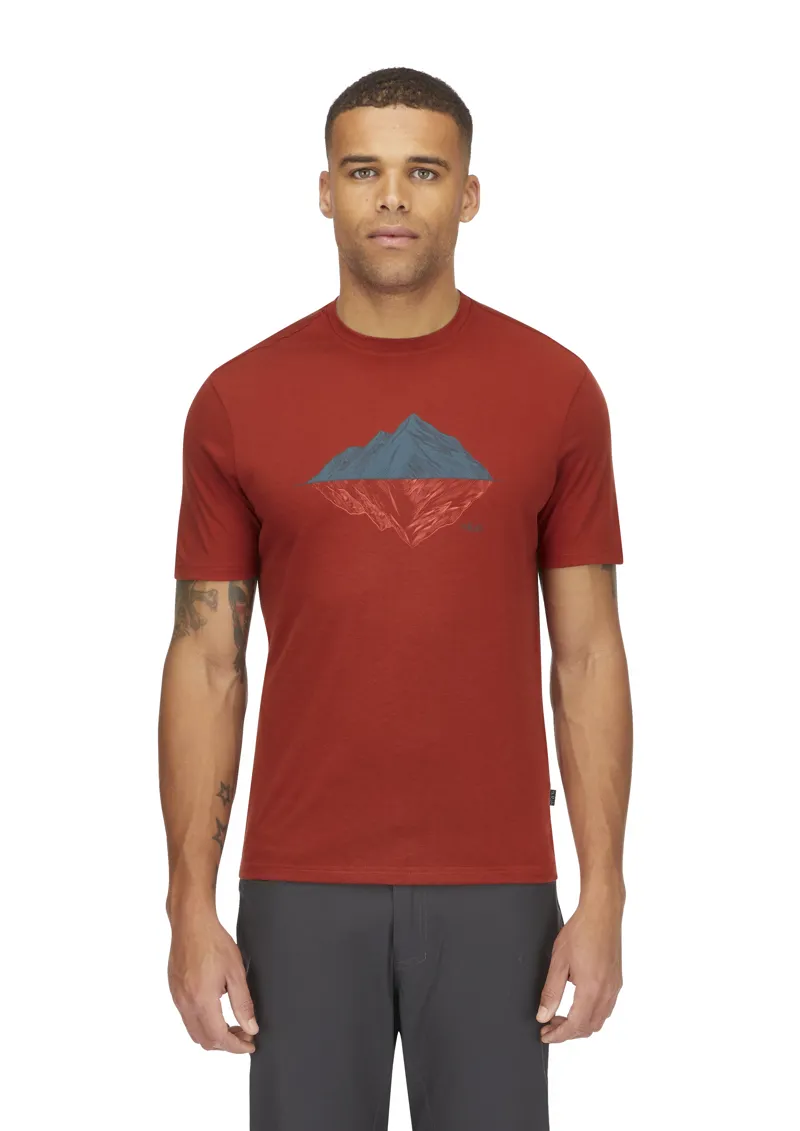 Rab Men's Crimp Reflection Tee Tuscan Red-2