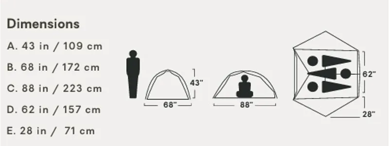 NEMO Mayfly Osmo Three-Person Ultralight Backpacking Tent-12