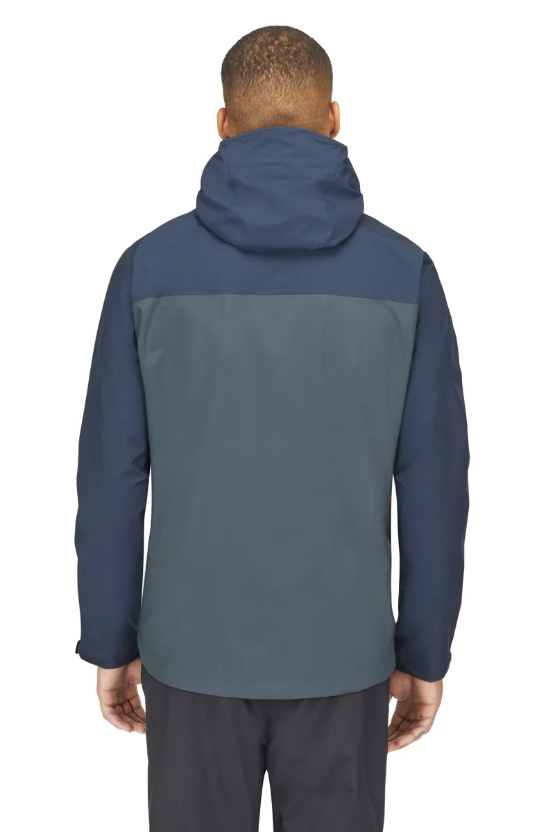 Rab Mens Downpour Eco Jacket Tempest Blue/ Orion Blue-4